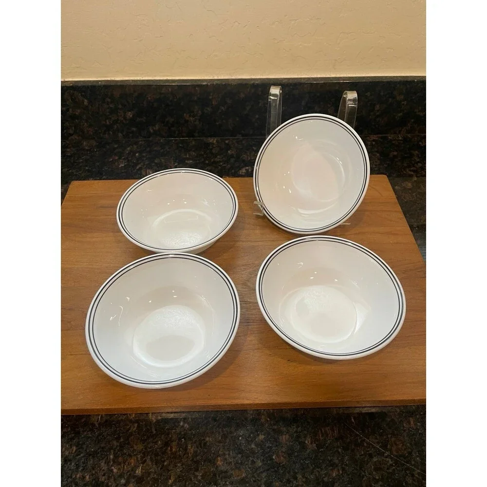 4 Corelle CITY BLOCK Cereal Bowls